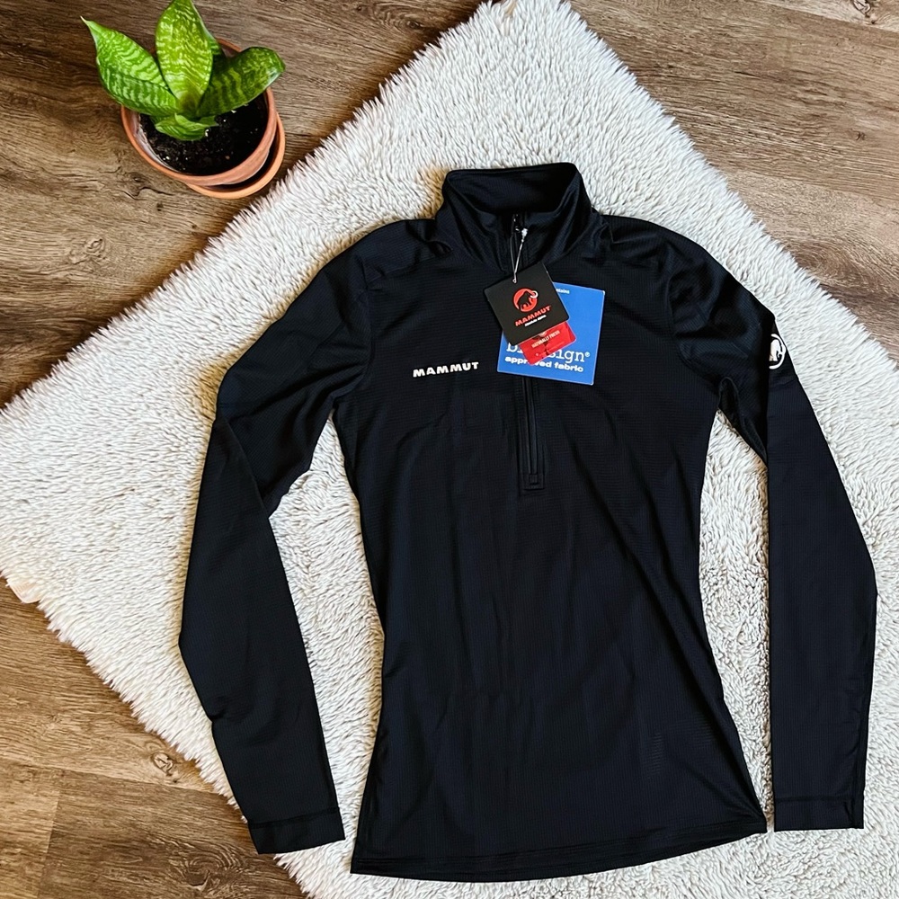BNWT Mammut Go Dry 1/2 Zip Long Sleeve Shirt